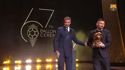 Leo Messi wins the 2023 Ballon d'Or award