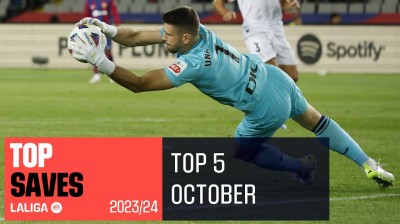Las mejores paradas del mes de octubre en La Liga EA Sports 2023-2024 | TOP 5